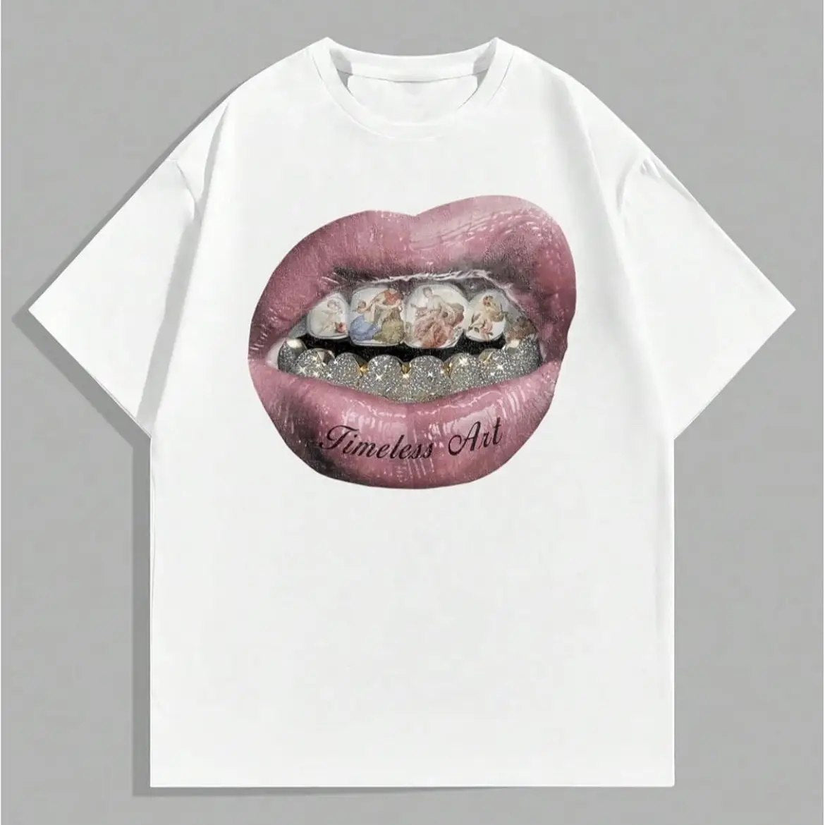 Tshirt Lip print White